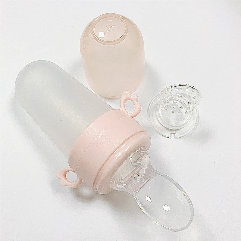 Baby Rice Cereal Silicone Squeeze Feeding Bottle
