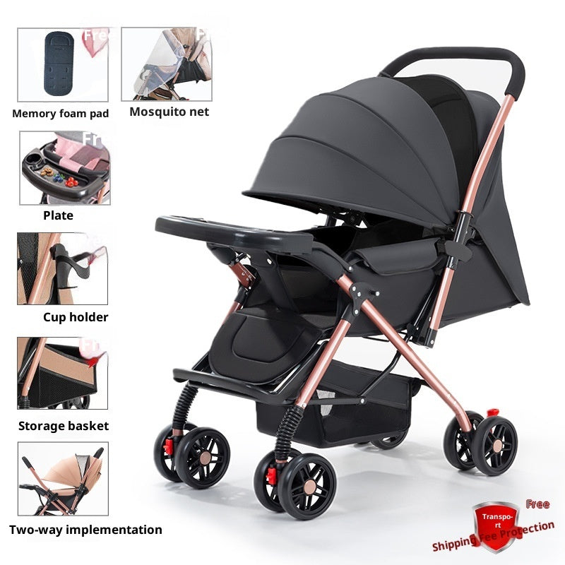 Sit And Lie, Foldable Lightweight Stroller