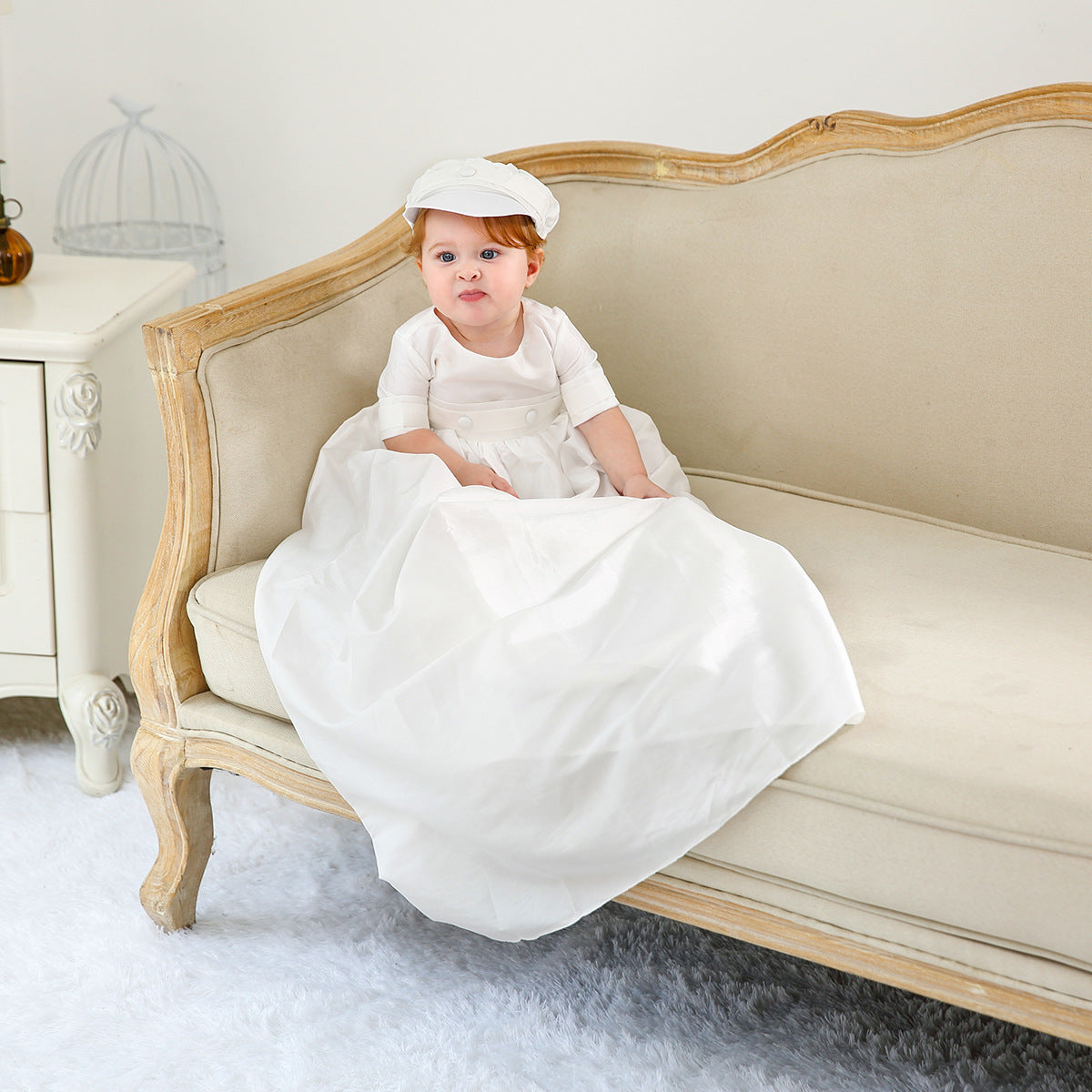 Extended European Baptism Baby Dress