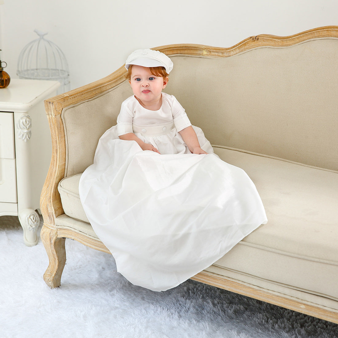 Extended European Baptism Baby Dress