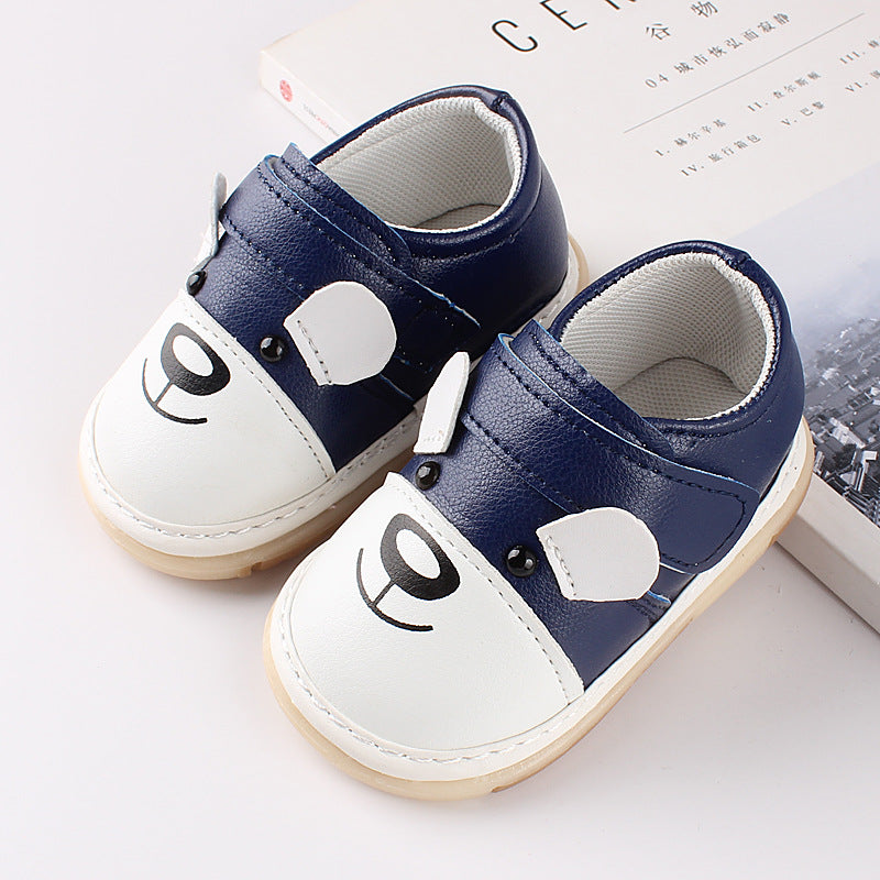 Baby single soft sole walking shoes