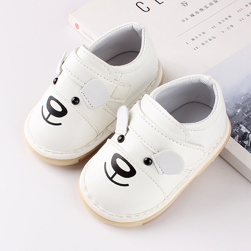 Baby single soft sole walking shoes