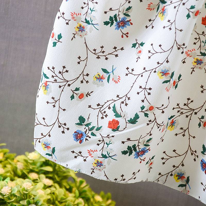 Summer Girls' Baby Sleeveless Floral Skirt