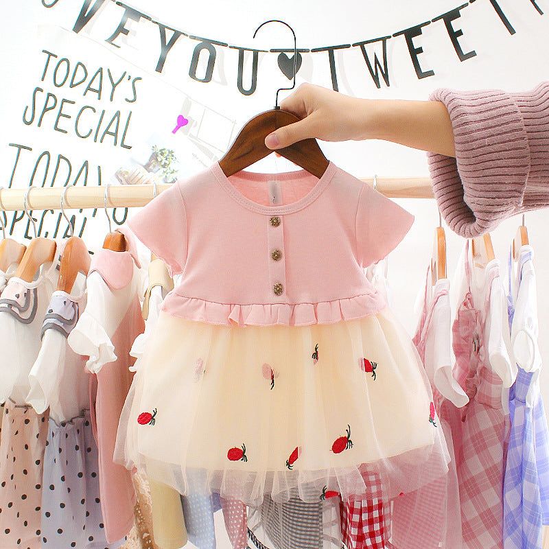 Summer Baby Princess Party Mesh Dresses