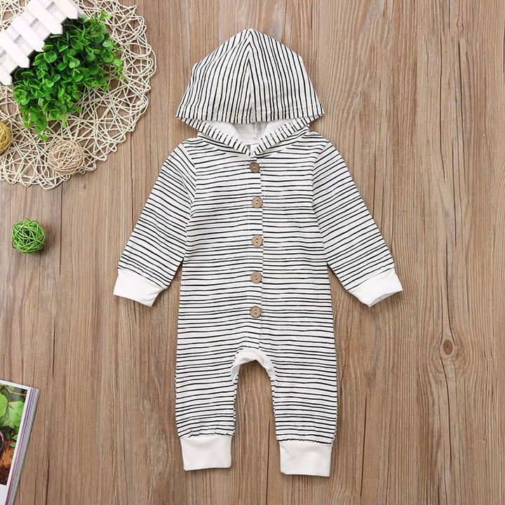 Cotton Long-Sleeved One-Piece Baby Romper