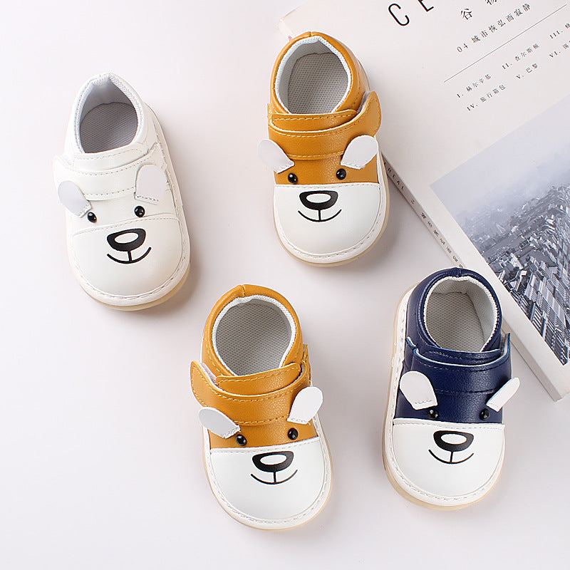 Baby single soft sole walking shoes