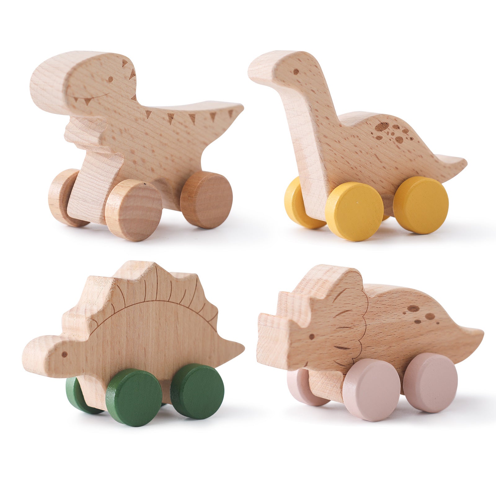 Baby Early Educational Wooden Trolley Toys