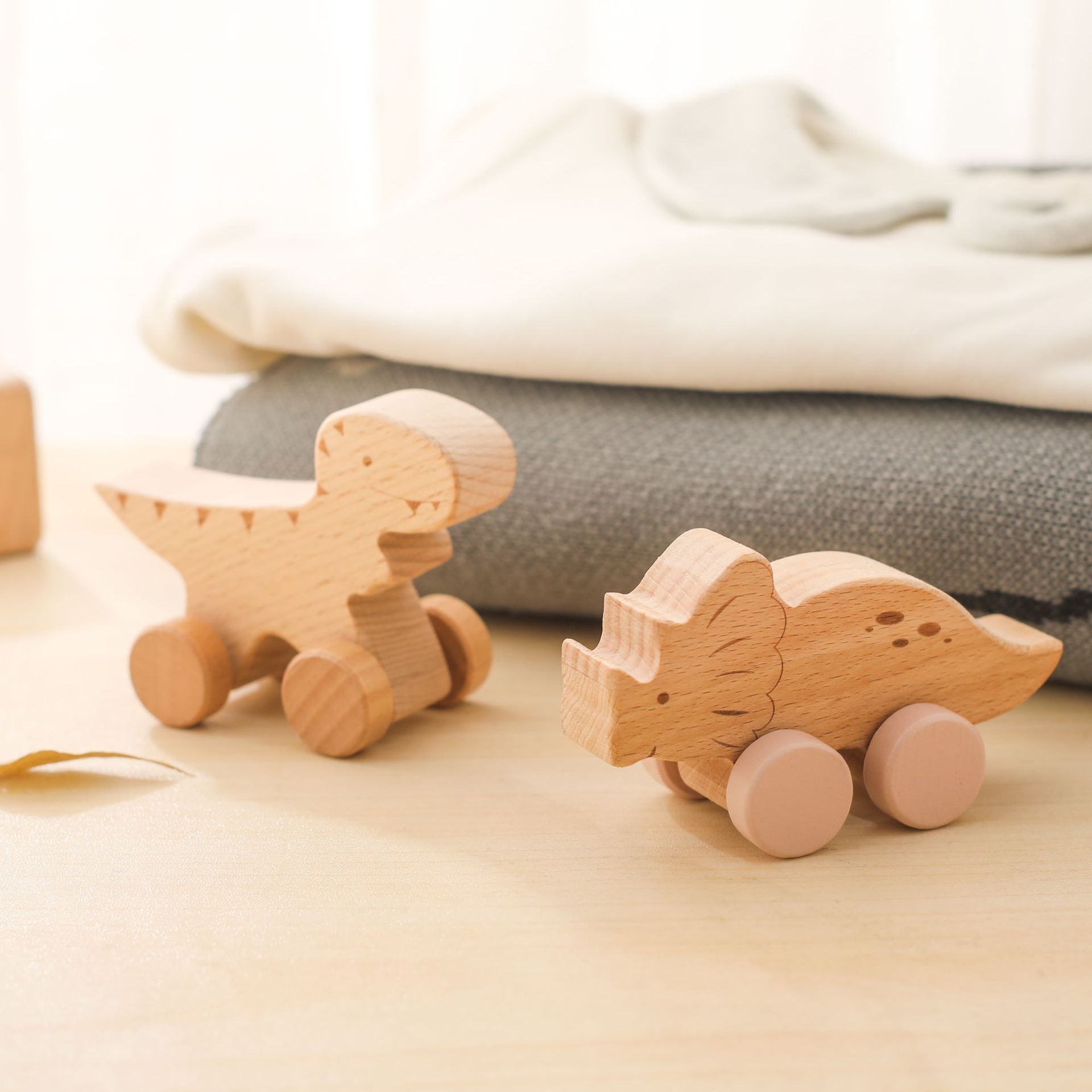 Baby Early Educational Wooden Trolley Toys
