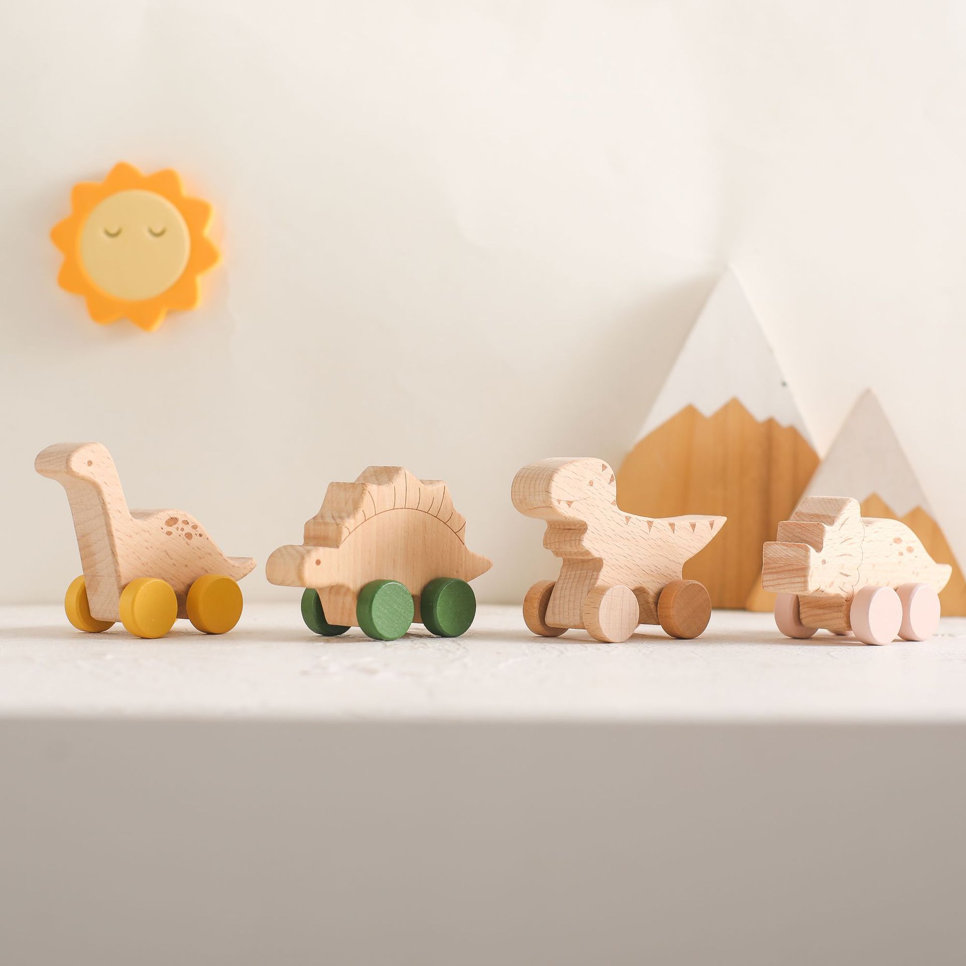 Baby Early Educational Wooden Trolley Toys
