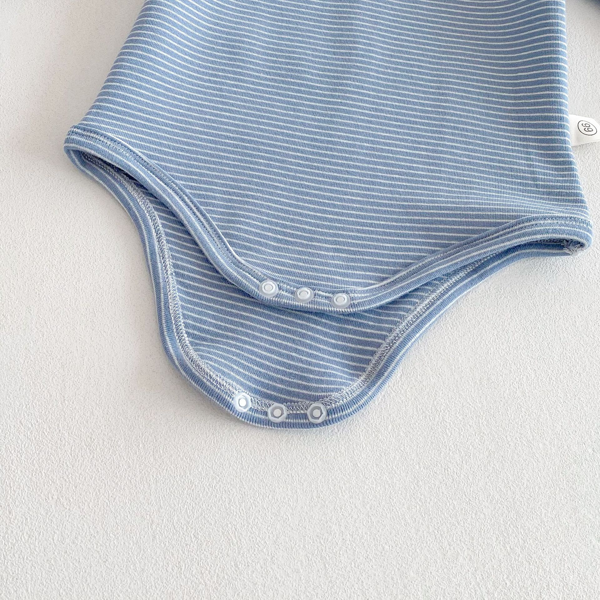 Striped Baby Long Sleeve Romper