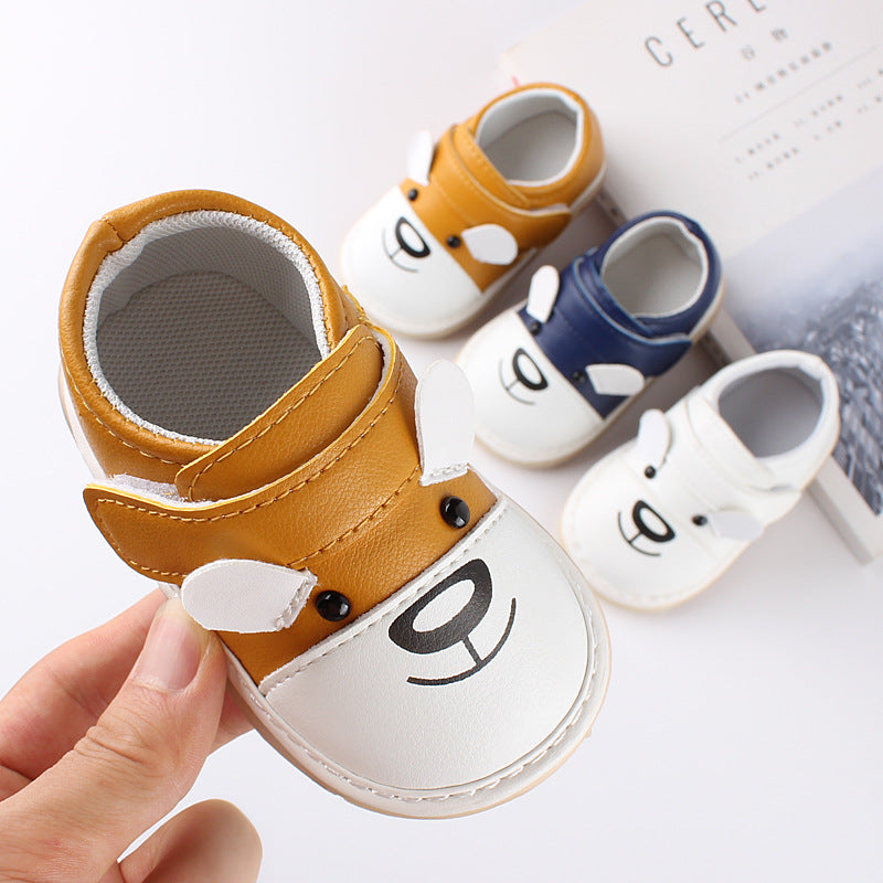 Baby single soft sole walking shoes