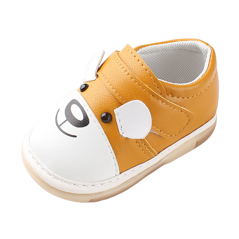 Baby single soft sole walking shoes
