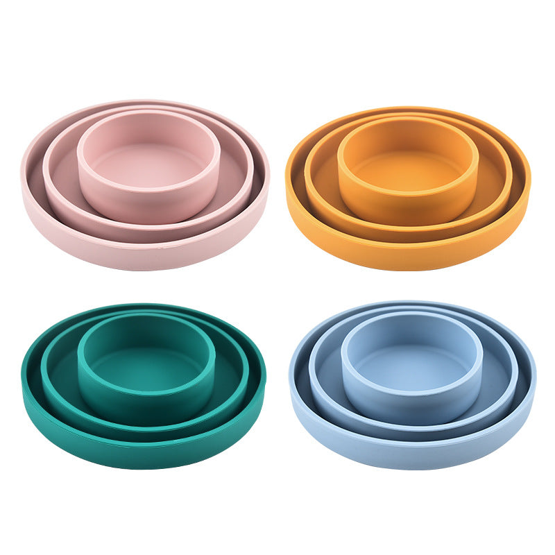 Baby Training And Feeding Silicone Bowl