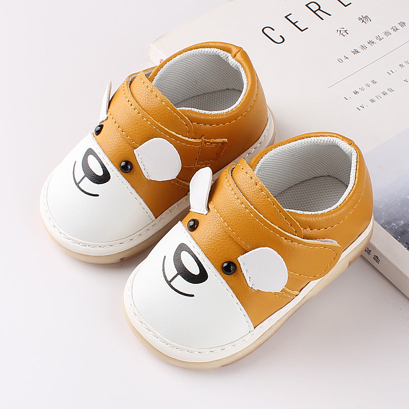 Baby single soft sole walking shoes