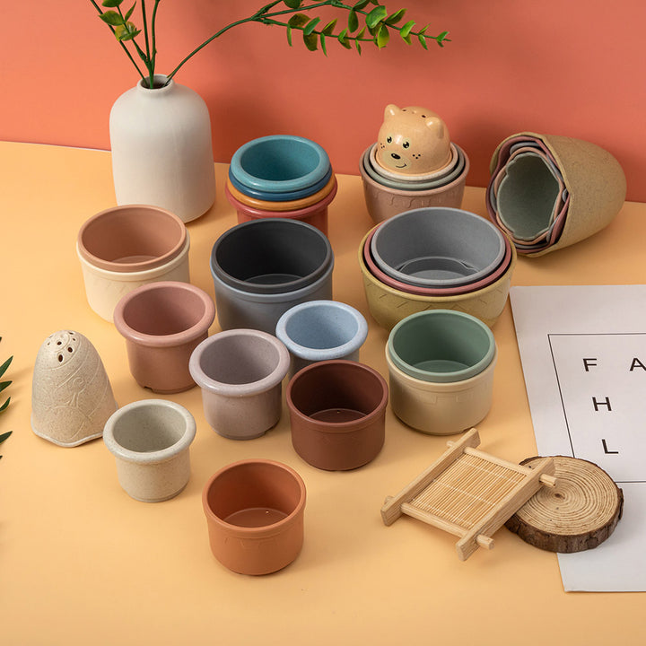 Baby Stacking Cups Silicone Educational Toys