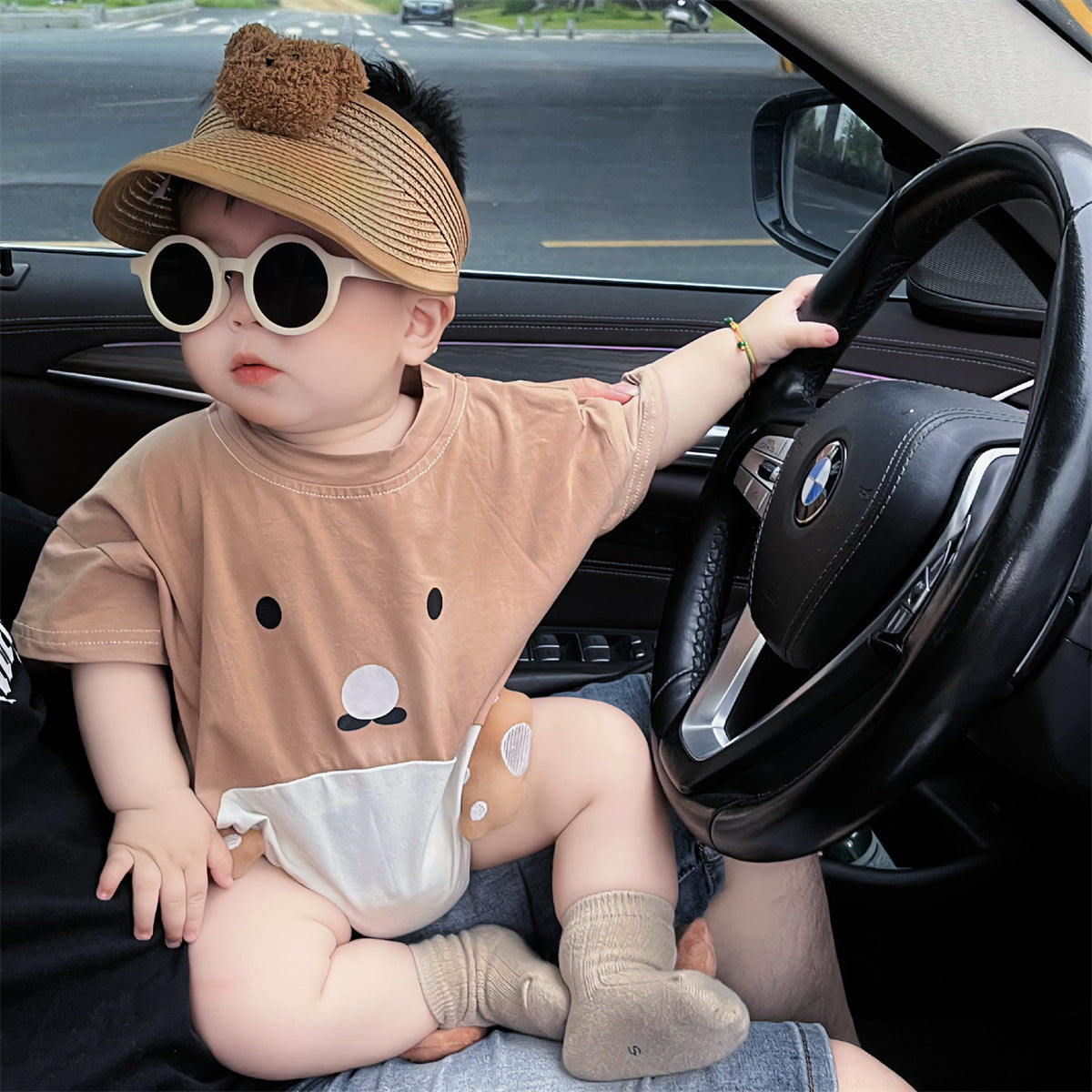 Newborn Baby Cotton Triangle Romper