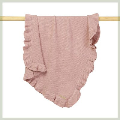 Knitted Baby Newborn Swaddle Wrap Ruffle