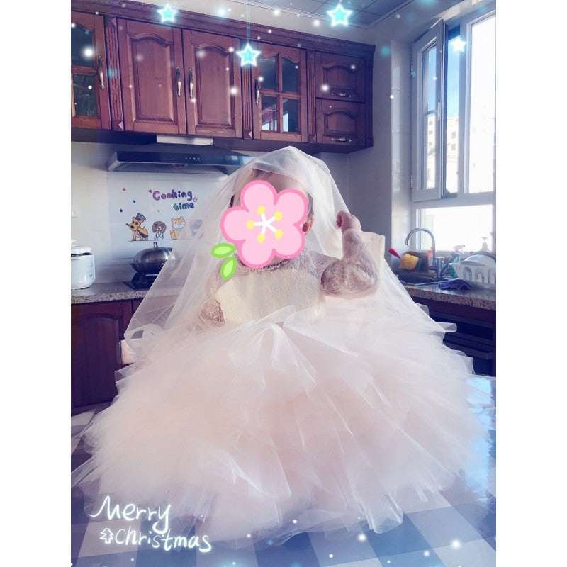 Flower Baby Poncho Dress