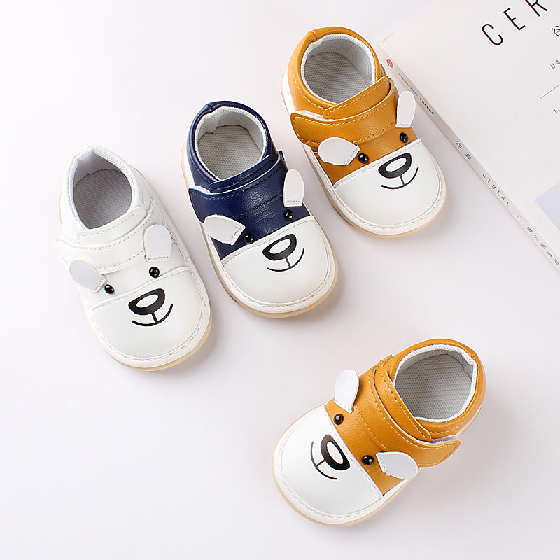 Baby single soft sole walking shoes