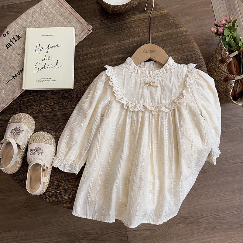 Girls Baby Lace Cutout Princess Dress