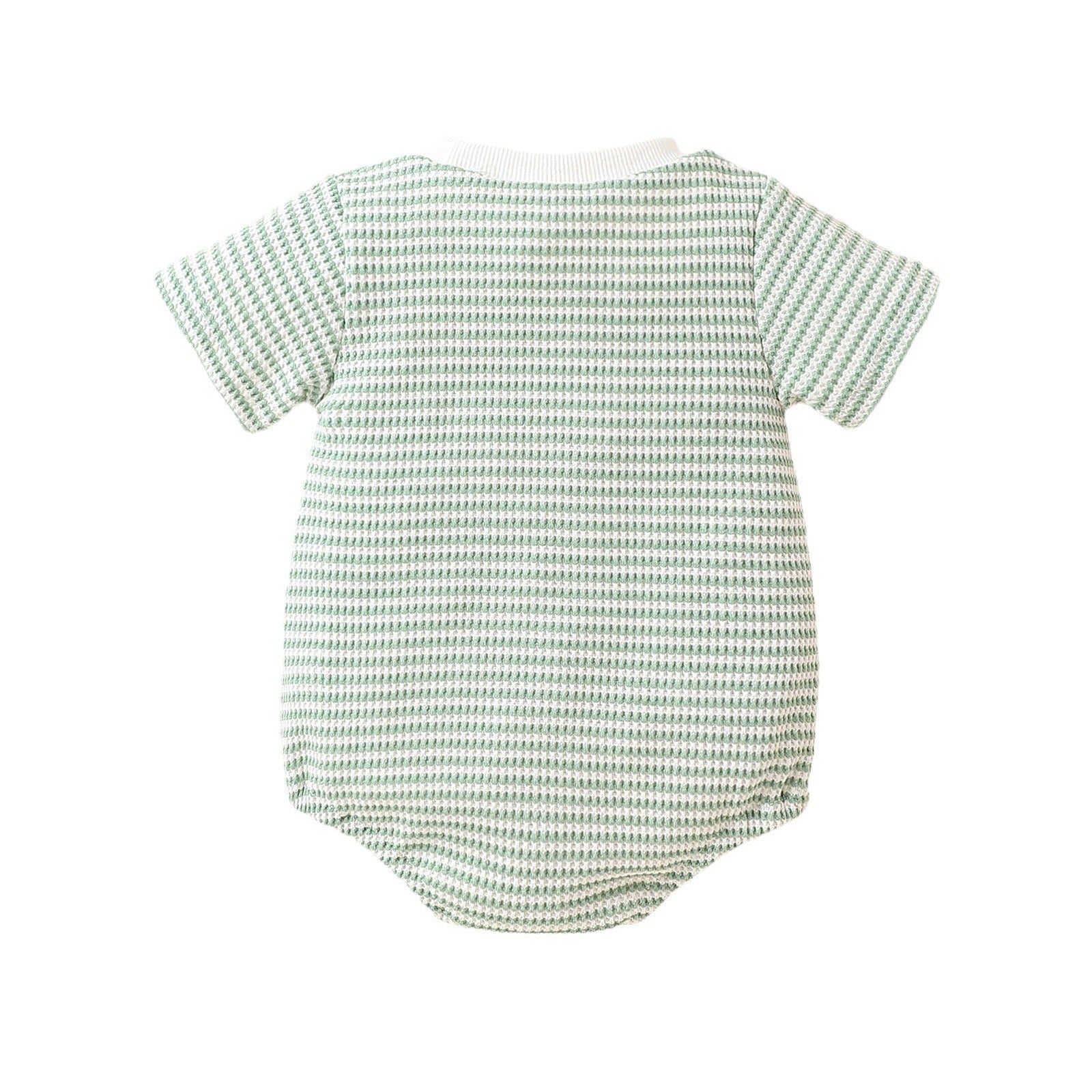 Baby Striped Cotton Short Sleeve Triangle Rompers
