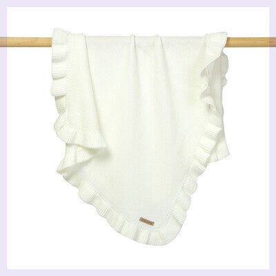 Knitted Baby Newborn Swaddle Wrap Ruffle