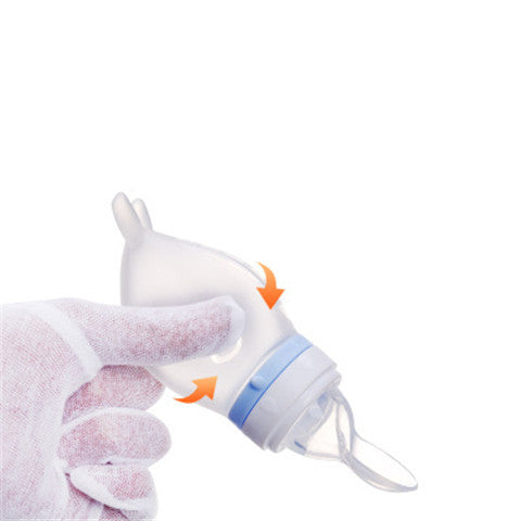Baby Feeding Rice Cereal Spoon Milk Bottle