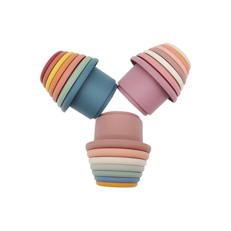 Baby Stacking Cups Silicone Educational Toys
