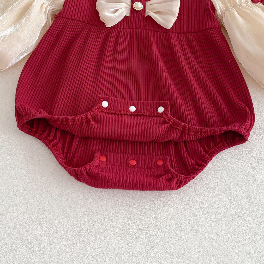 Baby Puff Sleeve Bottom-covering Romper