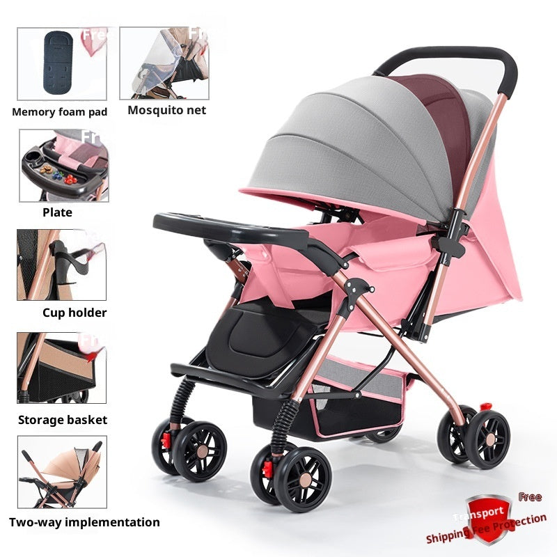 Sit And Lie, Foldable Lightweight Stroller