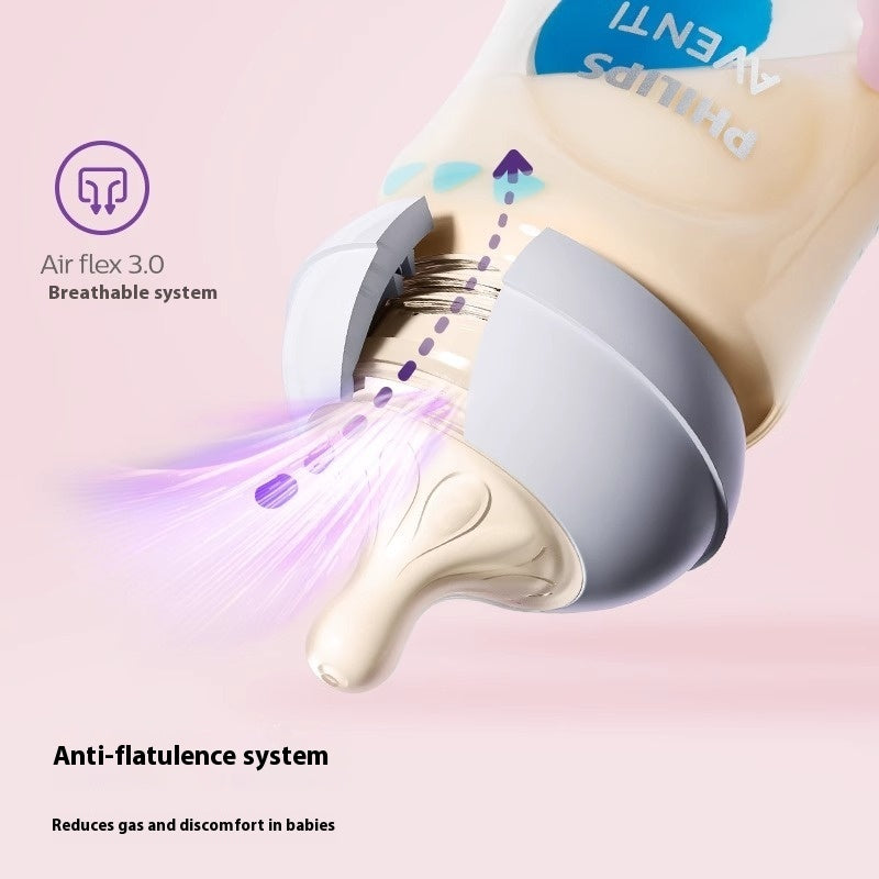 Large Diameter Baby Feeding Bottle Anti-flatulence
