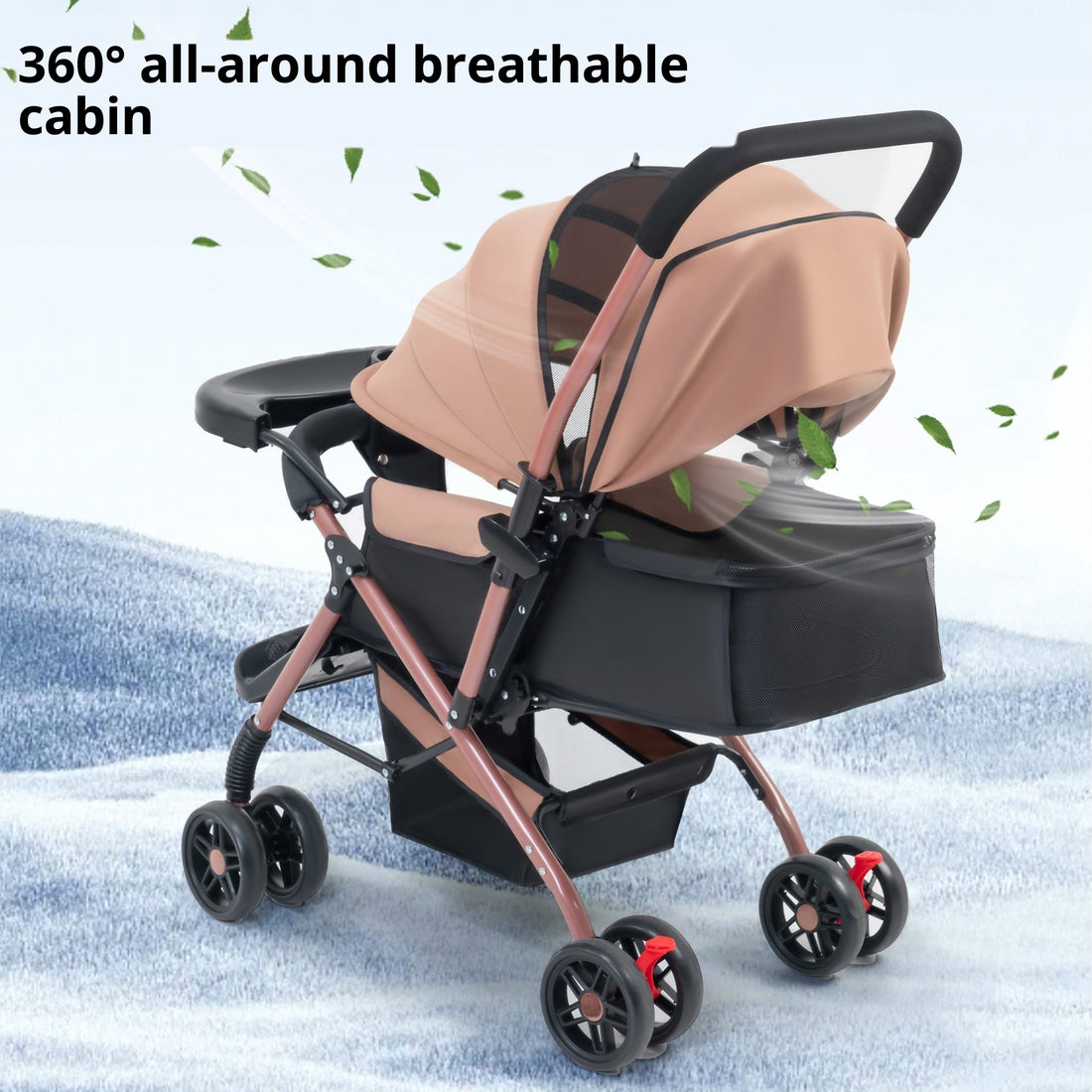 Sit And Lie, Foldable Lightweight Stroller