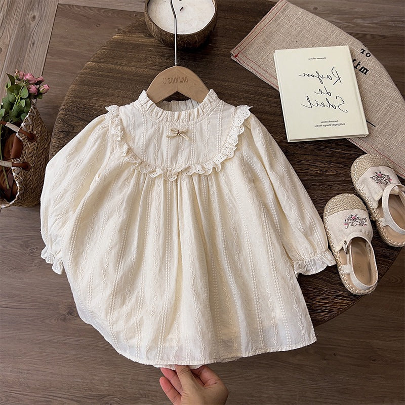 Girls Baby Lace Cutout Princess Dress
