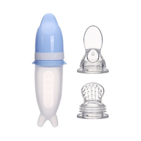 Baby Feeding Rice Cereal Spoon Milk Bottle