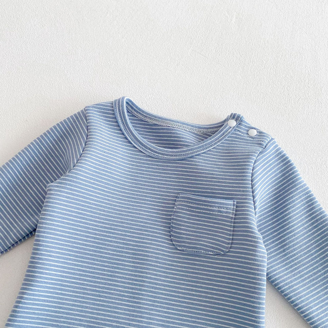 Striped Baby Long Sleeve Romper