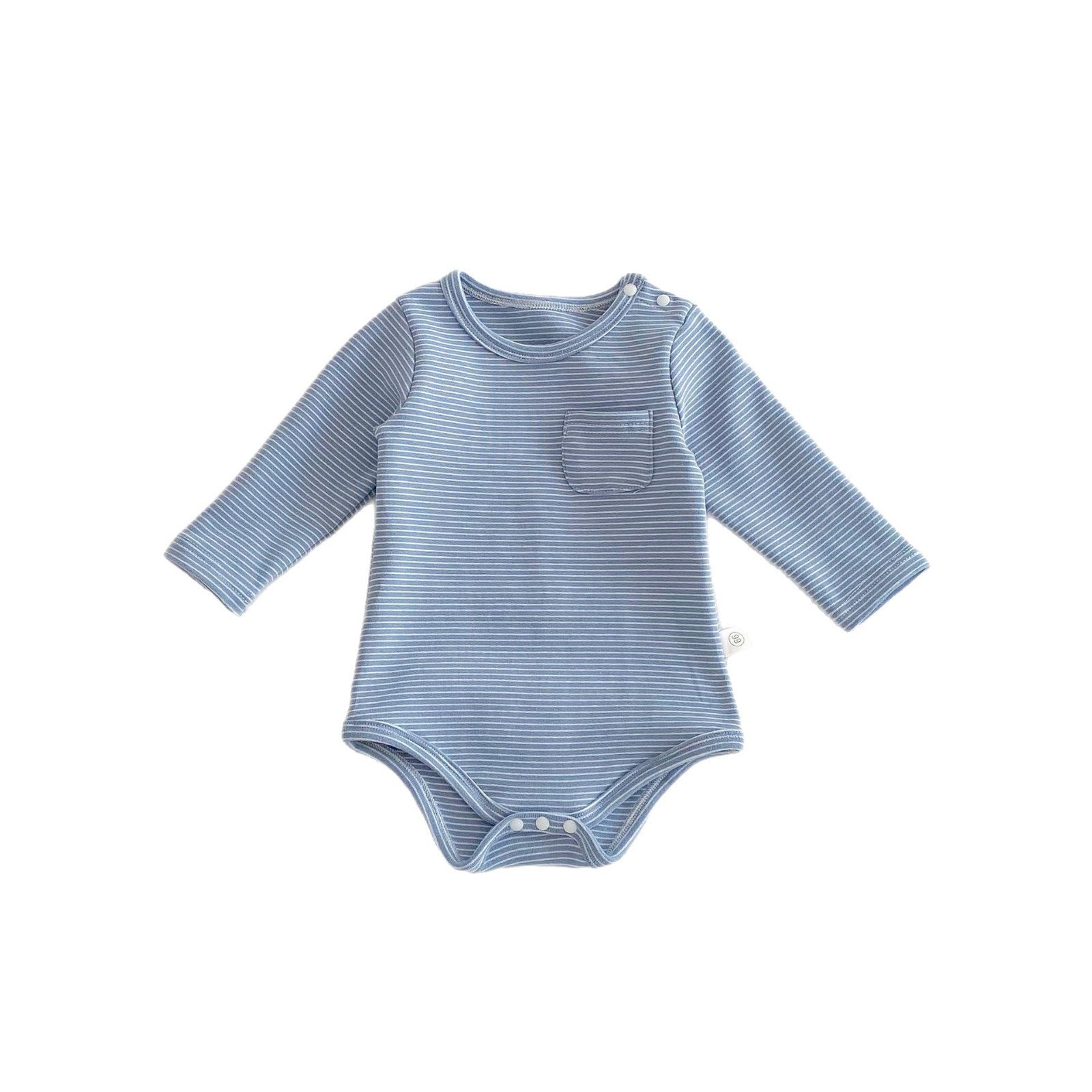 Striped Baby Long Sleeve Romper