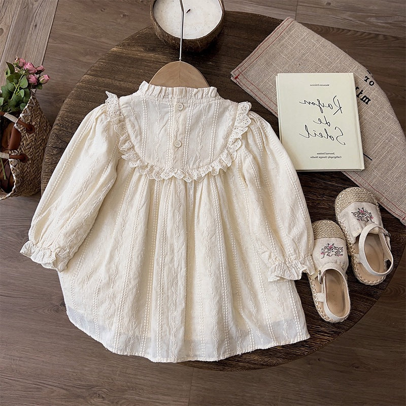 Girls Baby Lace Cutout Princess Dress