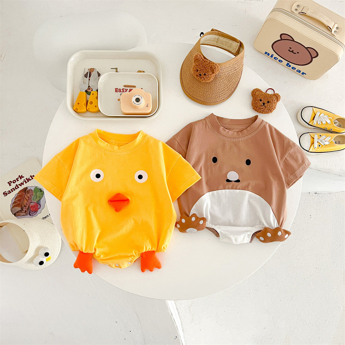 Newborn Baby Cotton Triangle Romper