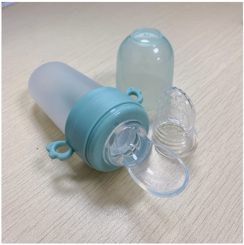 Baby Rice Cereal Silicone Squeeze Feeding Bottle