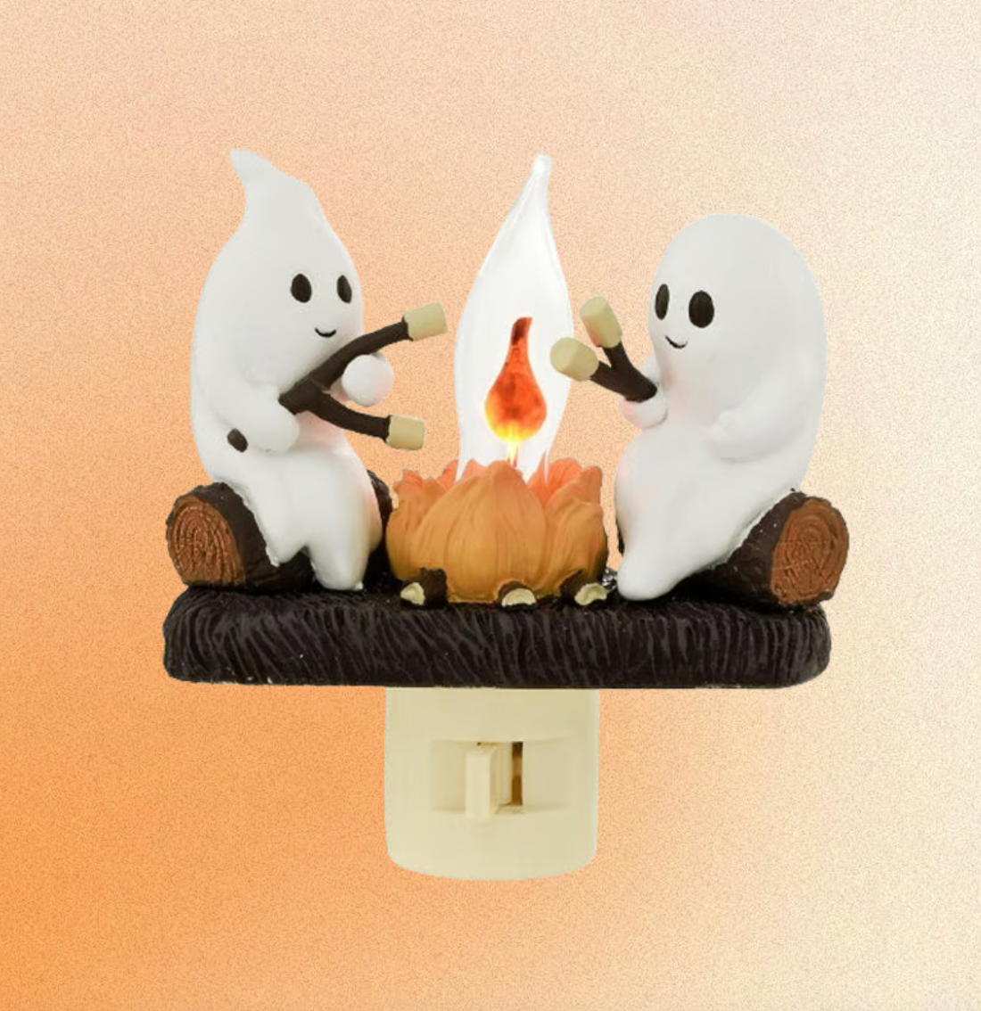 Halloween Ghost Campfire Flickering Night Light