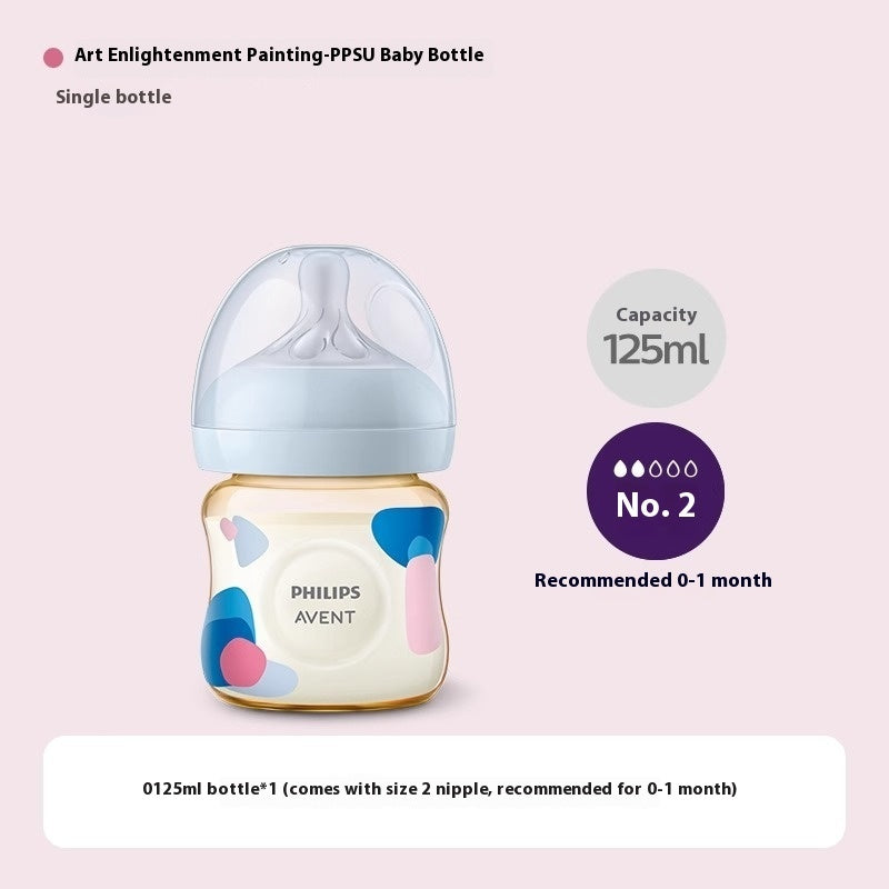 Large Diameter Baby Feeding Bottle Anti-flatulence