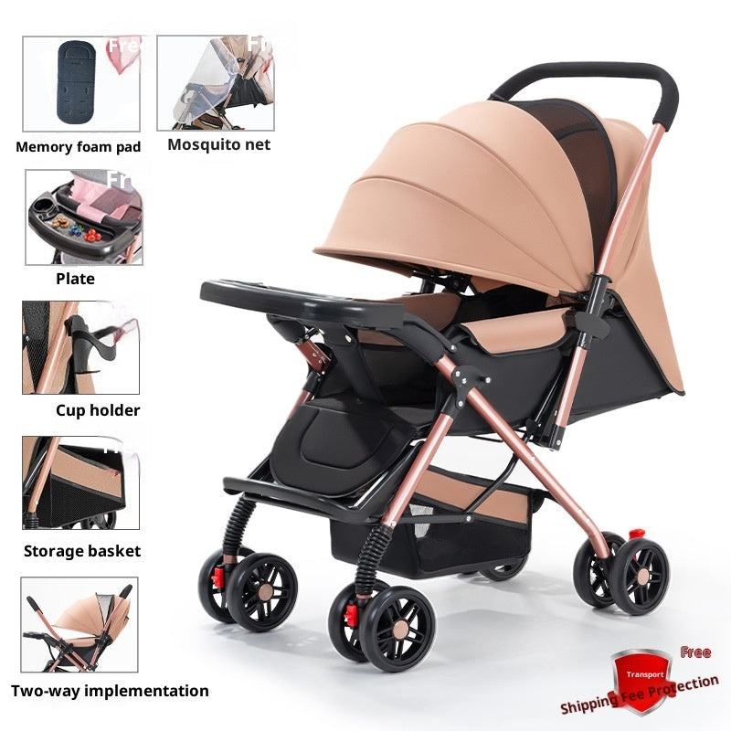 Sit And Lie, Foldable Lightweight Stroller
