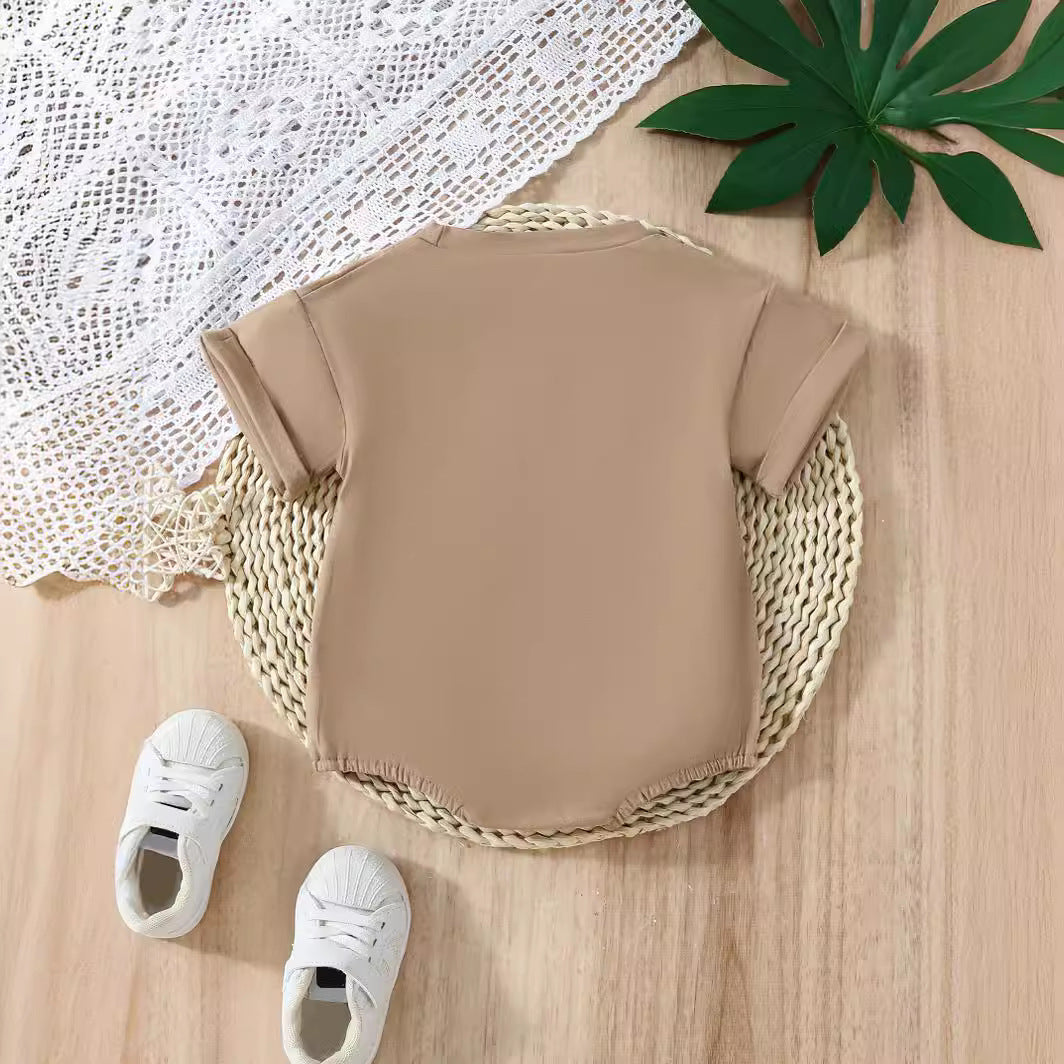 Baby Cute Cow Pullover Triangle Rompers