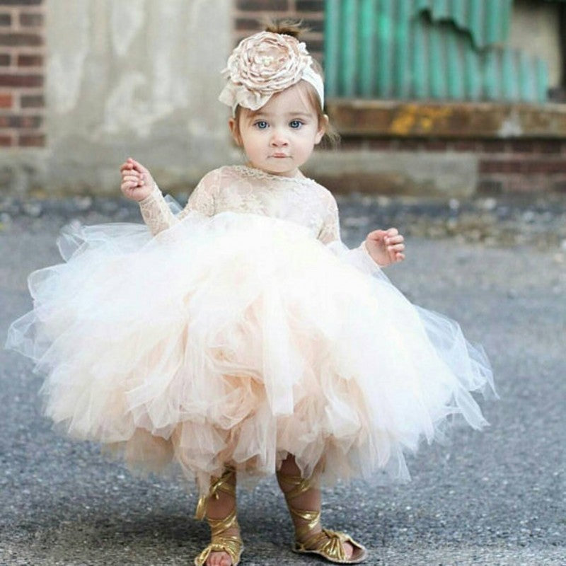 Flower Baby Poncho Dress