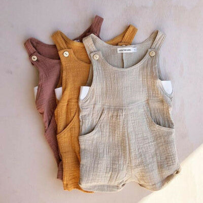 0-24M Summer Solid Rompers