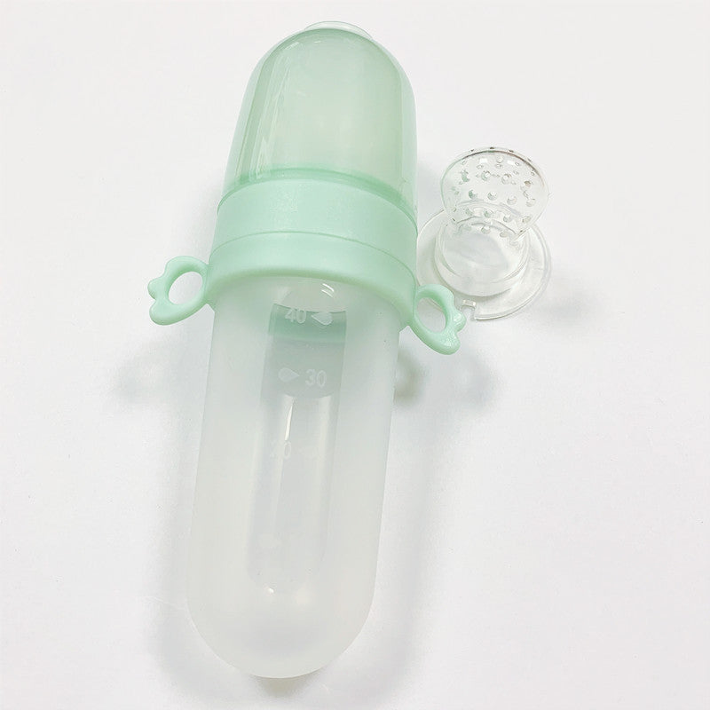 Baby Rice Cereal Silicone Squeeze Feeding Bottle