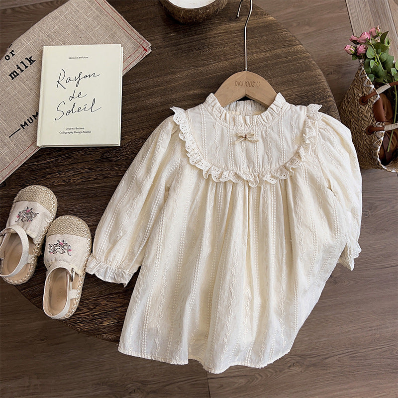 Girls Baby Lace Cutout Princess Dress